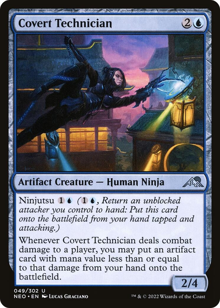 Image for Covert Technician (49) (Kamigawa: Neon Dynasty) (NEO) - Magic: The Gathering