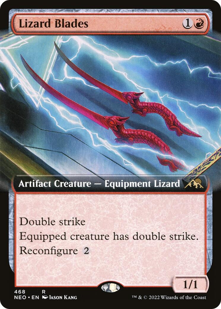 Lizard Blades (Extended Art) (468) (Kamigawa: Neon Dynasty)