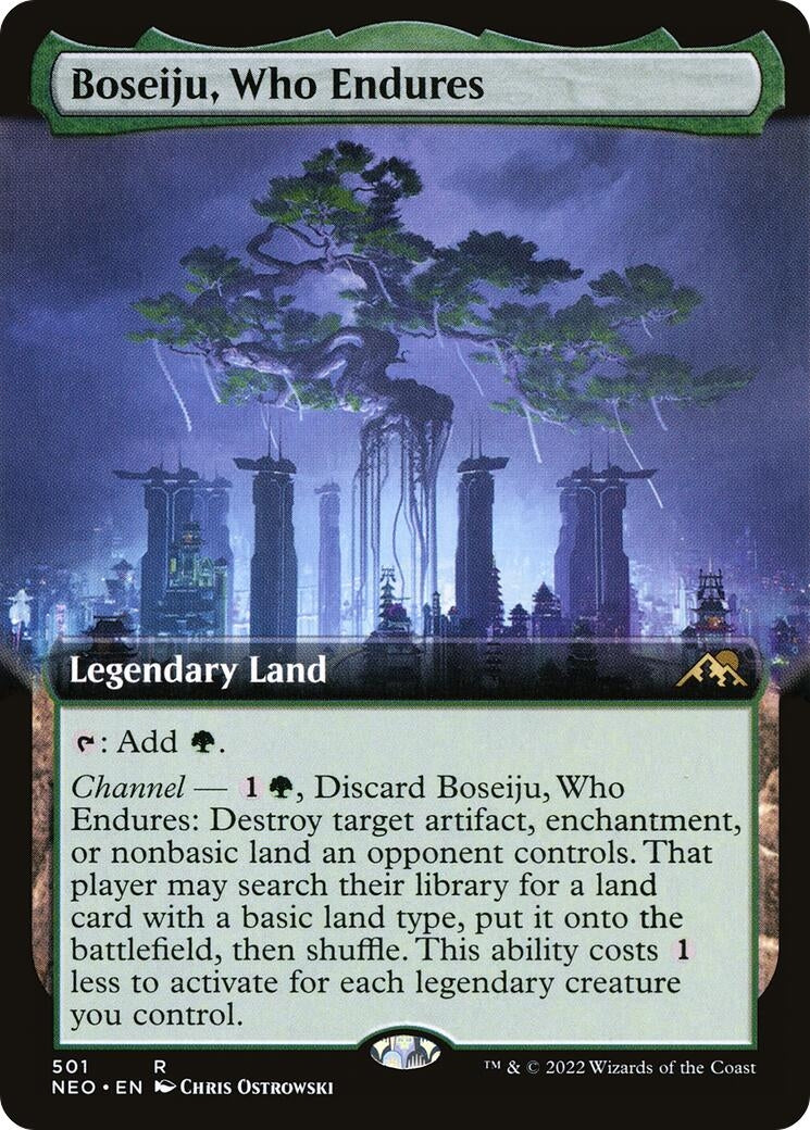 Image for Boseiju, Who Endures (Extended Art) (501) (Kamigawa: Neon Dynasty) (NEO) - Magic: The Gathering