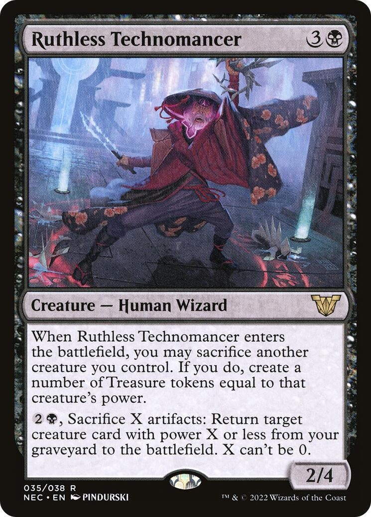 Ruthless Technomancer (35) (Kamigawa: Neon Dynasty)