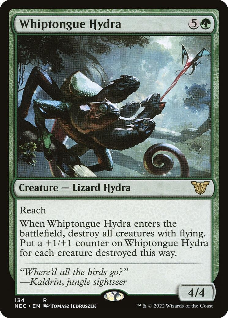 Image for Whiptongue Hydra (134) (Commander: Kamigawa: Neon Dynasty) (NEC) - Magic: The Gathering
