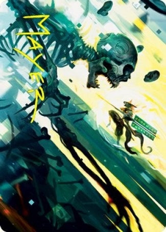 Image for Repel the Vile Art Card (Gold-Stamped Signature) (4) - Magic: The Gathering