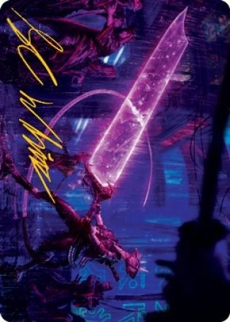 Image for Enormous Energy Blade Art Card (Gold-Stamped Signature) (16) - Magic: The Gathering