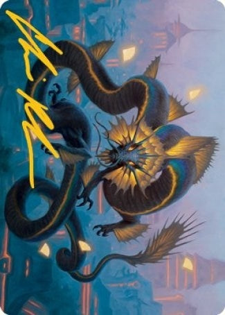Image for Ao, the Dawn Sky Art Card (25/81) (Gold-Stamped Signature) (25) - Magic: The Gathering