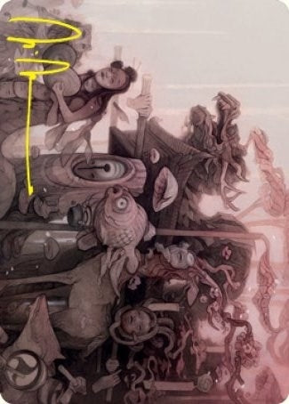 Image for March of Burgeoning Life Art Card (Gold-Stamped Signature) (29) - Magic: The Gathering