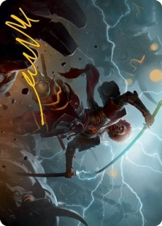 Image for Raiyuu, Storm's Edge Art Card (Gold-Stamped Signature) (31) - Magic: The Gathering