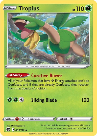 Image for Tropius (005/172) (SWSH09) - Pokemon