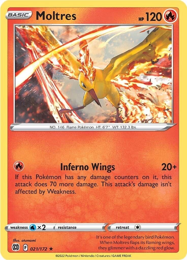 Image for Moltres (021/172) (SWSH09) - Pokemon