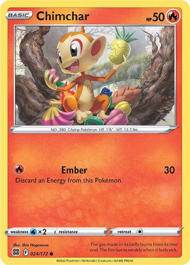 Image for Chimchar (024/172) (SWSH09) - Pokemon