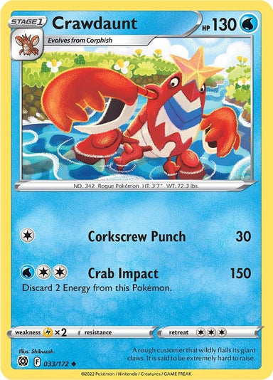 Image for Crawdaunt (033/172) (SWSH09) - Pokemon
