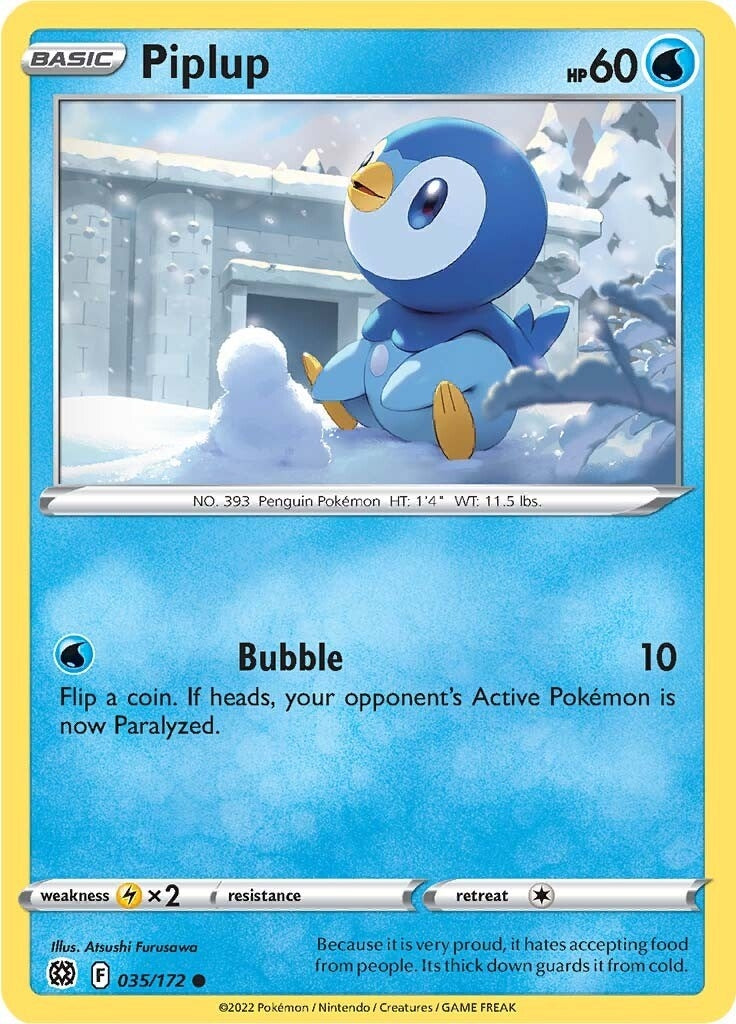 Image for Piplup (035/172) (SWSH09) - Pokemon