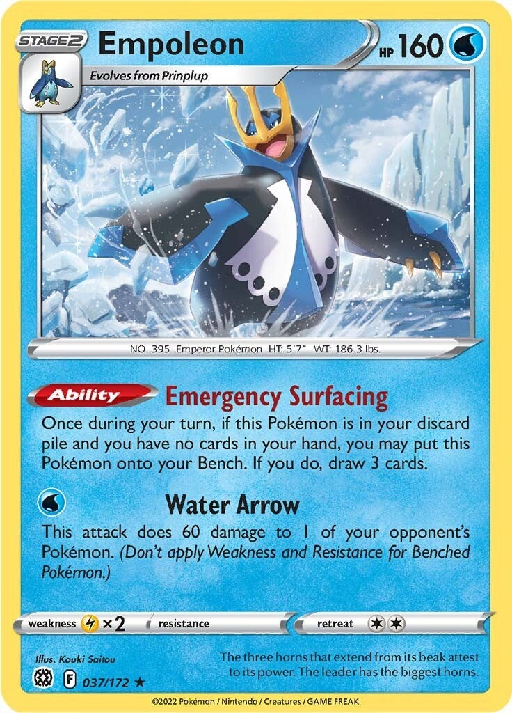 Image for Empoleon (037/172) (SWSH09) - Pokemon