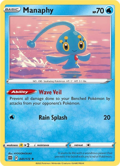 Image for Manaphy (041/172) (SWSH09) - Pokemon