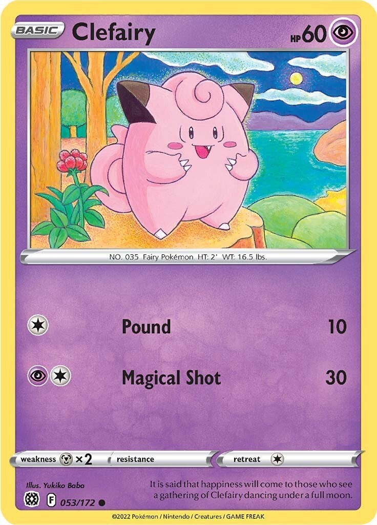 Image for Clefairy (053/172) (SWSH09) - Pokemon