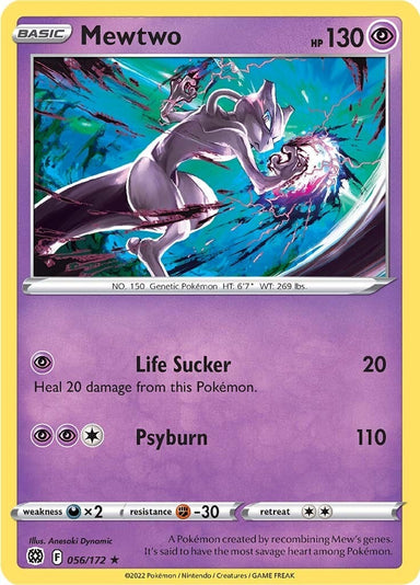 Image for Mewtwo (056/172) (SWSH09) - Pokemon