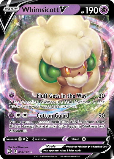 Image for Whimsicott V (064/172) (SWSH09) - Pokemon