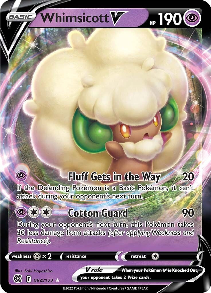 Image for Whimsicott V (064/172) (SWSH09) - Pokemon