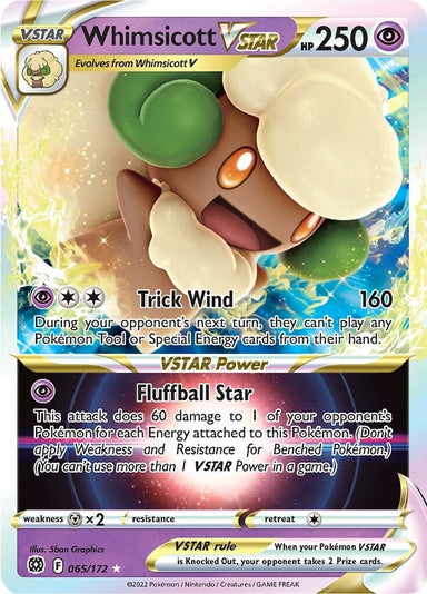 Image for Whimsicott VSTAR (065/172) (SWSH09) - Pokemon
