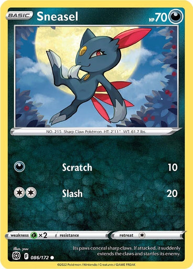 Image for Sneasel (086/172) (SWSH09) - Pokemon