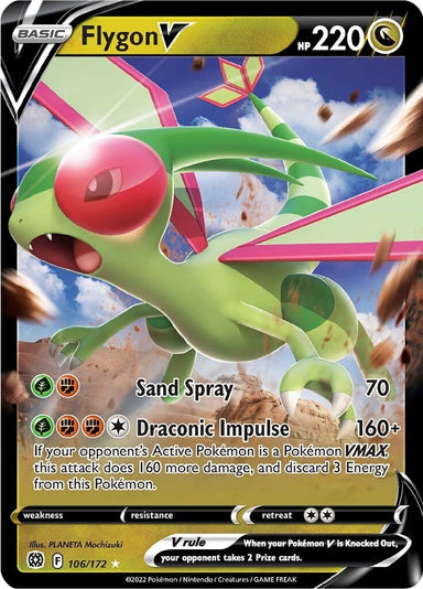 Image for Flygon V (106/172) (SWSH09) - Pokemon