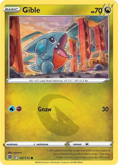 Image for Gible (107/172) (SWSH09) - Pokemon
