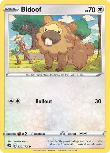 Image for Bidoof (120/172) (SWSH09) - Pokemon