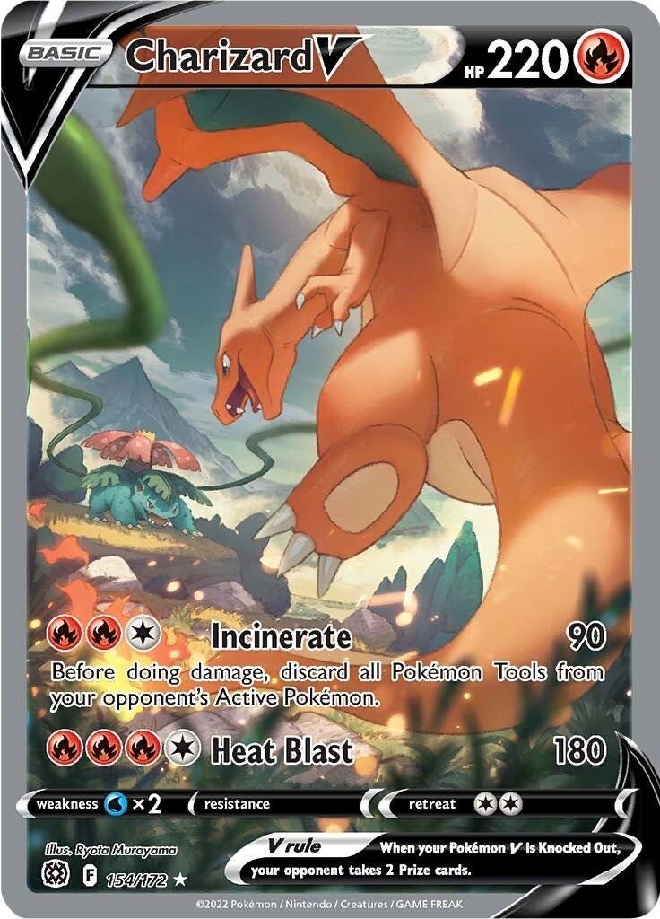 Image for Charizard V (Alternate Full Art) (154/172) (SWSH09) - Pokemon