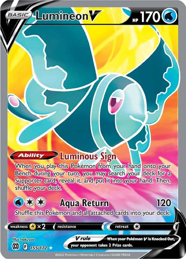 Image for Lumineon V (Full Art) (155/172) (SWSH09) - Pokemon