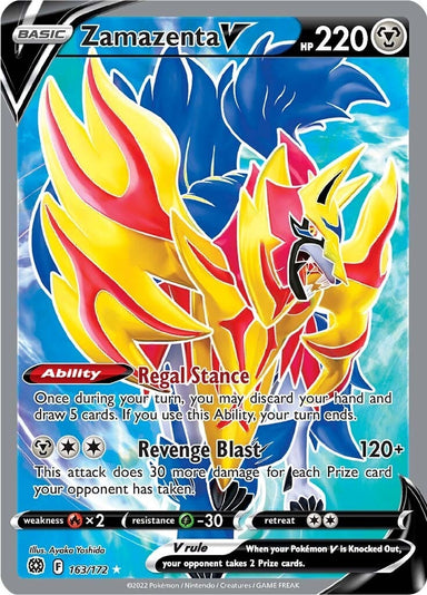 Image for Zamazenta V (Full Art) (163/172) (SWSH09) - Pokemon