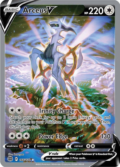 Image for Arceus V (Alternate Full Art) (166/172) (SWSH09) - Pokemon