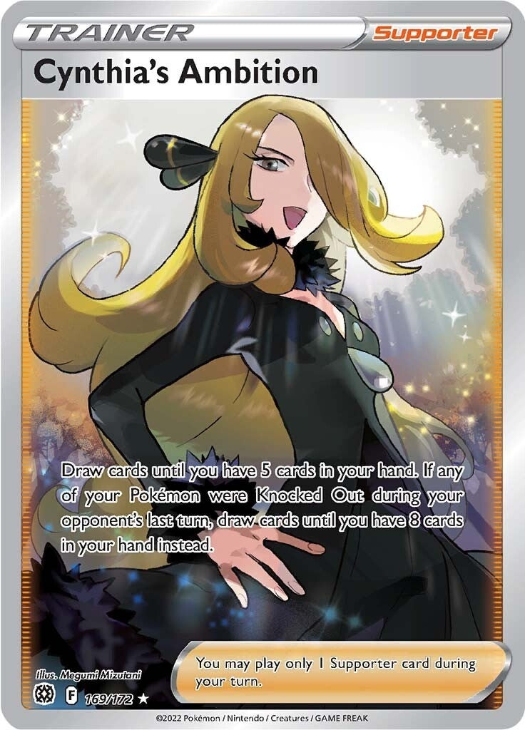 Image for Cynthia's Ambition (Full Art) (169/172) (SWSH09) - Pokemon