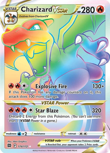 Image for Charizard VSTAR (Secret) (174/172) (SWSH09) - Pokemon