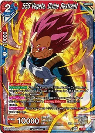 SSG Vegeta, Divine Restraint - P-376 Card Masters SSG Vegeta, Divine Restraint - P-376 Card Masters