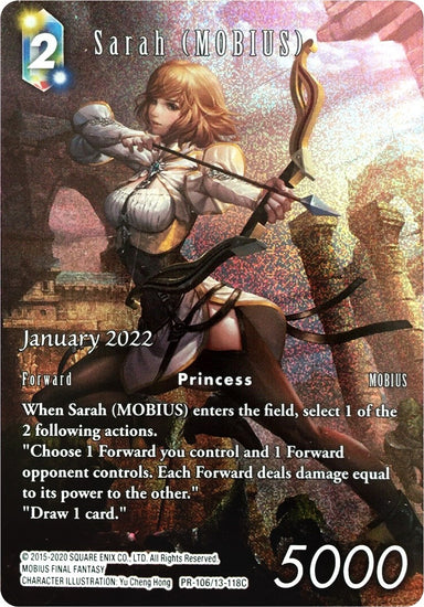 Image for Sarah (MOBIUS) (January 2022) (PR-106/13-118C) (FF: Promo Cards) (PR) - Final Fantasy TCG