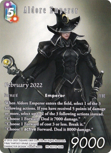 Image for Aldore Emperor (PR-107/13-122H) (FF: Promo Cards) (PR) - Final Fantasy TCG