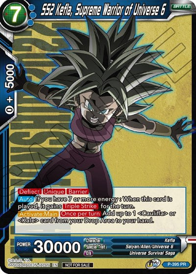 P-395  - SS2 Kefla, Supreme Warrior of Universe 6 (Championship Pack 2022 Vol.1)