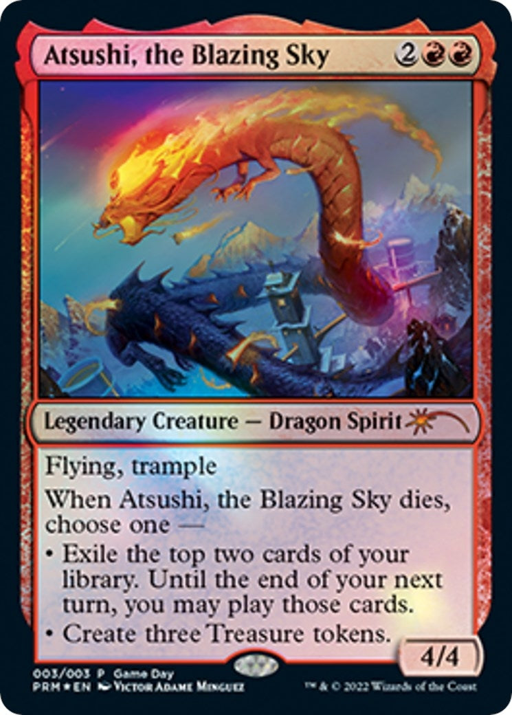 Image for Atsushi, the Blazing Sky (3) (Game Day & Store Championship Promos) - Magic: The Gathering