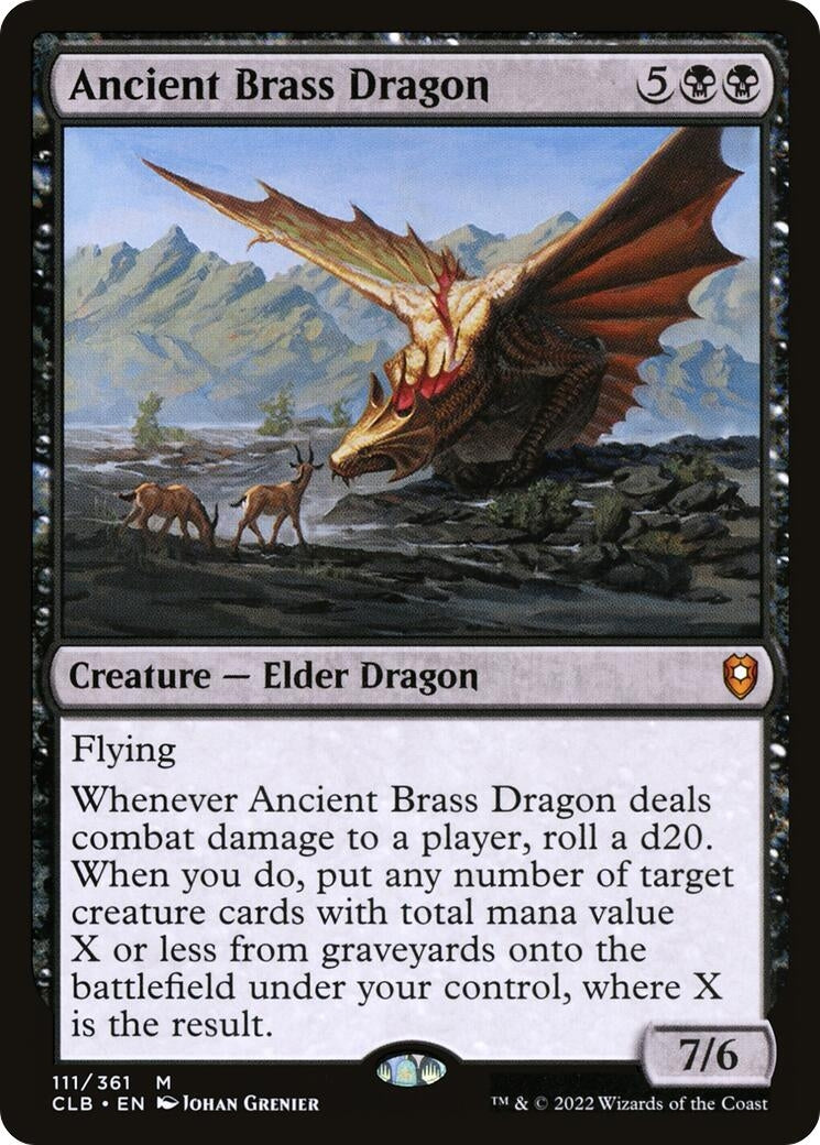 Image for Ancient Brass Dragon (111) - Magic: The Gathering