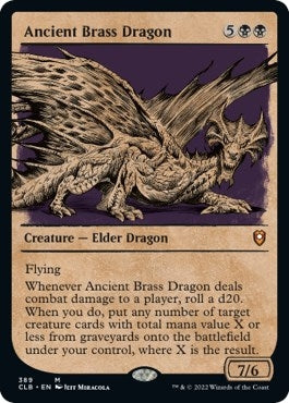 Image for Ancient Brass Dragon (Showcase) (389) - Magic: The Gathering