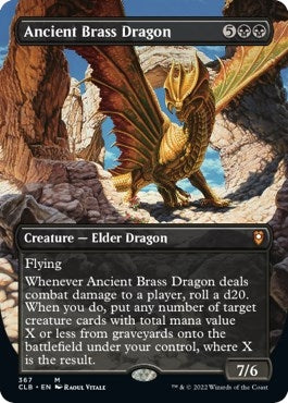 Image for Ancient Brass Dragon (Borderless) (367) - Magic: The Gathering