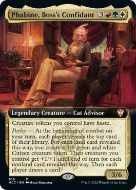 Image for Phabine, Boss's Confidant (Extended Art) (108) - Magic: The Gathering