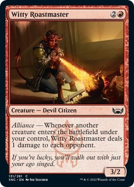 Image for Witty Roastmaster (131) (Streets of New Capenna) (SNC) - Magic: The Gathering