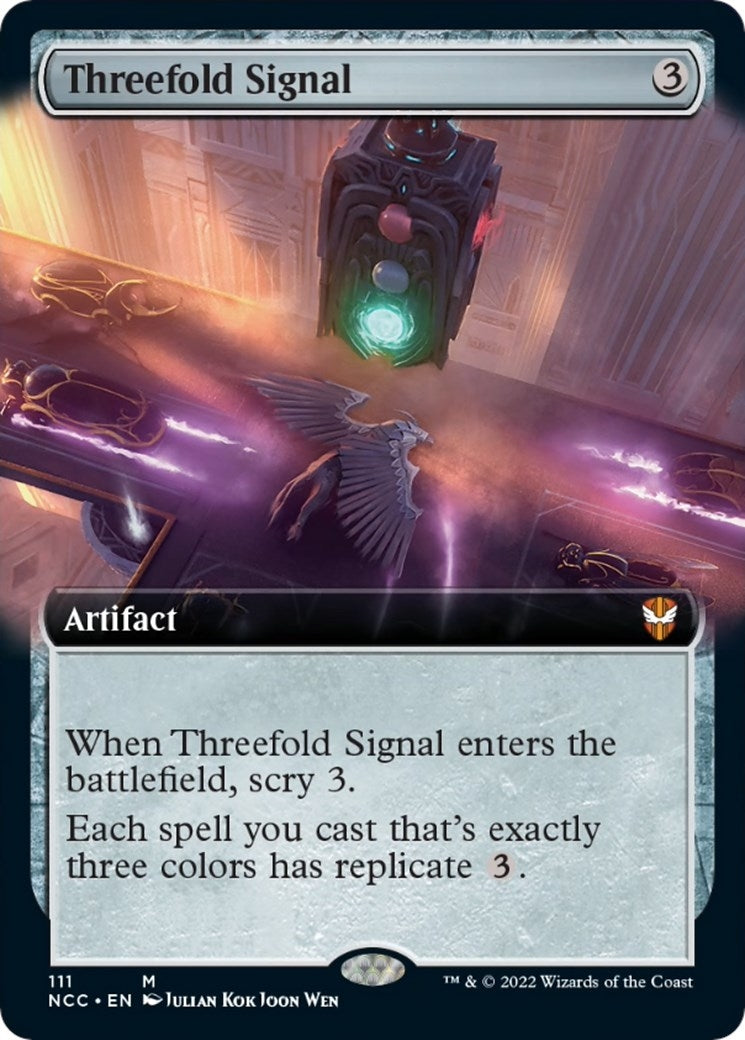 Image for Threefold Signal (Extended Art) (111) - Magic: The Gathering