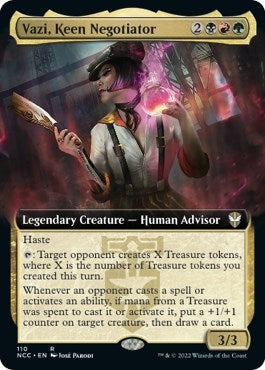 Image for Vazi, Keen Negotiator (Extended Art) (110) - Magic: The Gathering