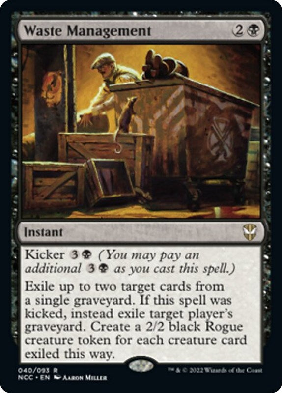 Image for Waste Management (40) - Magic: The Gathering