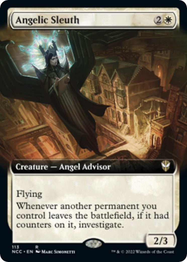 Image for Angelic Sleuth (Extended Art) (113) - Magic: The Gathering