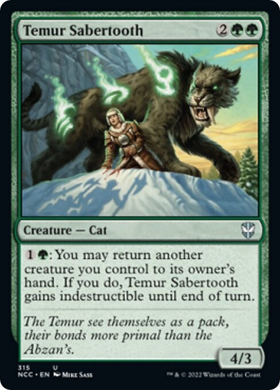 Image for Temur Sabertooth (315) - Magic: The Gathering