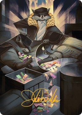 Image for Masked Bandits Art Card (Gold-Stamped Signature) (69) - Magic: The Gathering