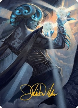 Image for Queza, Augur of Agonies Art Card (Gold-Stamped Signature) (75) - Magic: The Gathering