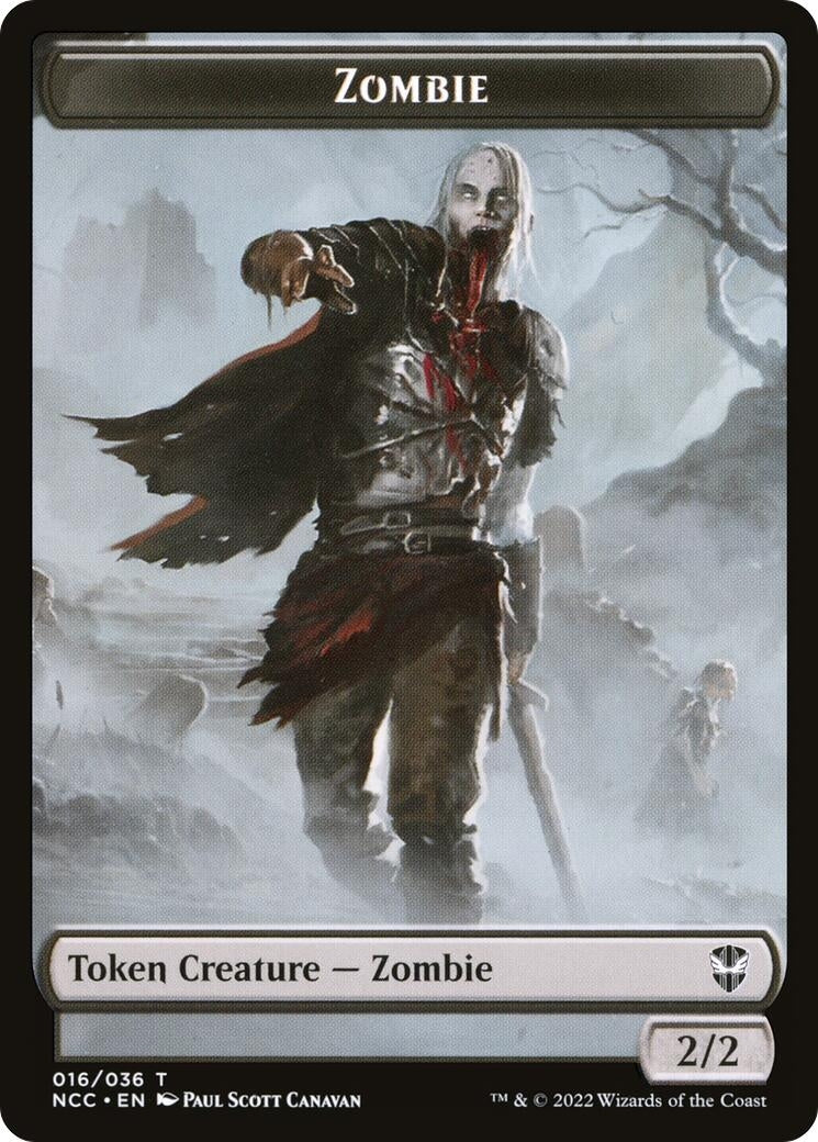 Image for Zombie // Drake Double-Sided Token (16 // 10) - Magic: The Gathering